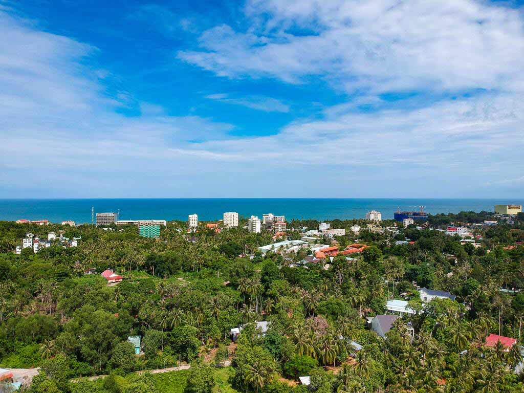 Flycam Hàm Ninh Seaside - Đất nền khách sạn biển nghỉ dưỡng Phú Quốc được phép xây dựng 8 tầng