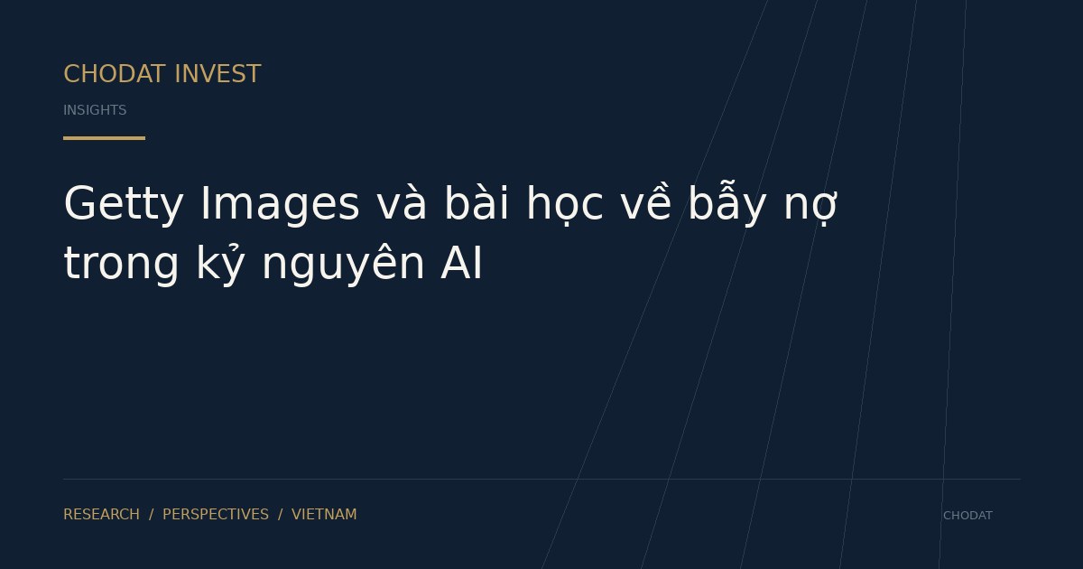 Getty Images và bài học về bẫy nợ trong kỷ nguyên AI