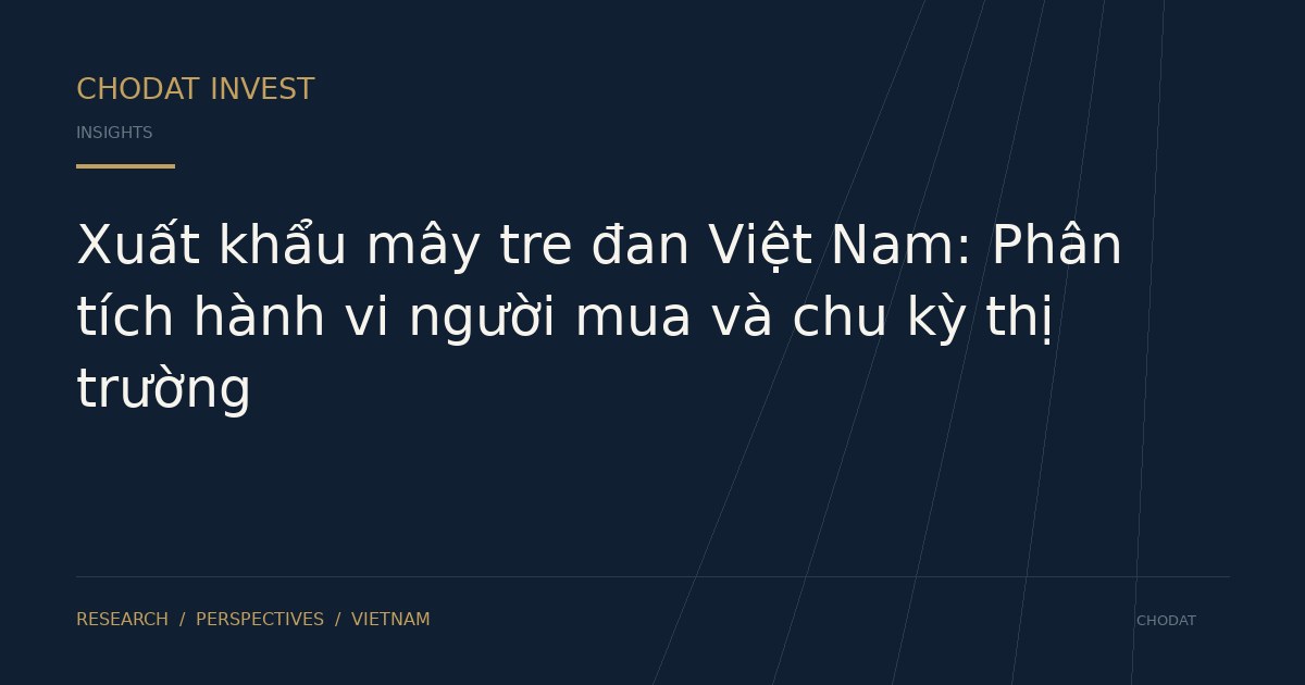 Xuất khẩu mây tre đan Việt Nam: Phân tích hành vi người mua và chu kỳ thị trường