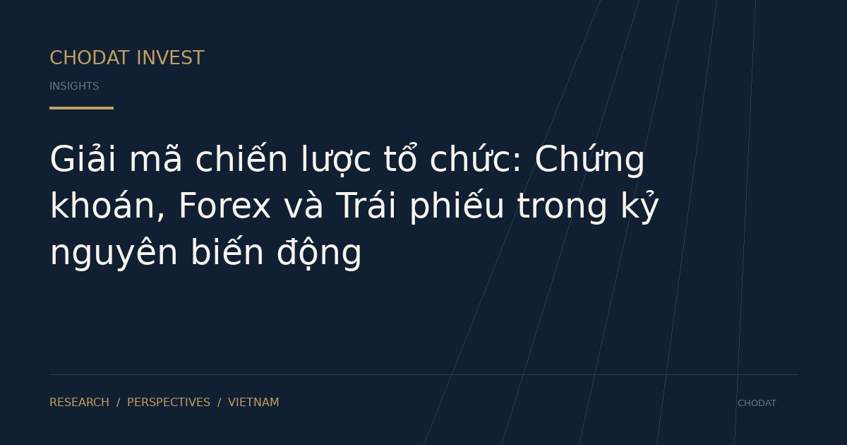 Giải mã chiến lược tổ chức: Chứng khoán, Forex và Trái phiếu trong kỷ nguyên biến động
