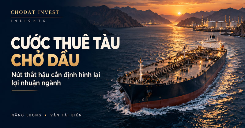 Cước thuê tàu chở dầu: Khi nút thắt hậu cần định hình lại lợi nhuận ngành