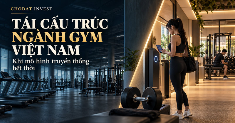 Tái cấu trúc ngành gym Việt Nam – từ phòng tập truyền thống đến mô hình fitness tinh gọn, ứng dụng công nghệ