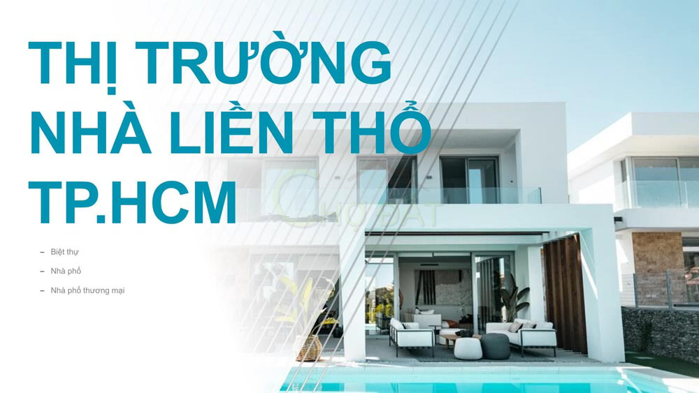 Thị trường bất động sản nhà liền thổ TPHCM