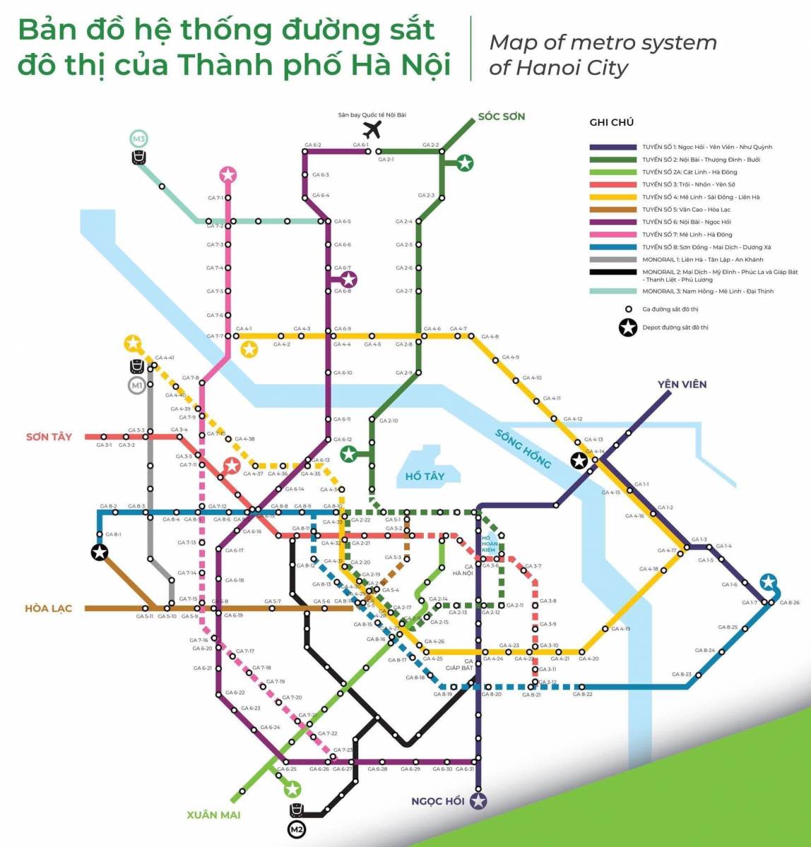 Mạng lưới đường sắt đô thị tại Hà Nội