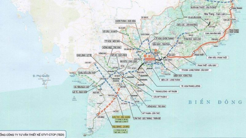 Các tuyến đường cao tốc tại miền Nam Việt Nam