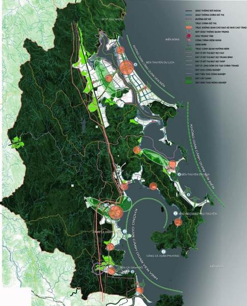 Phú Yên lập đồ án quy hoạch chung thị xã Sông Cầu gần 50000 ha