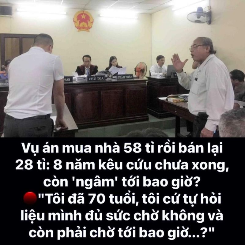 Vụ mua nhà 58 tỷ bán lại 28 tỷ 8 năm kêu cứu chưa xong