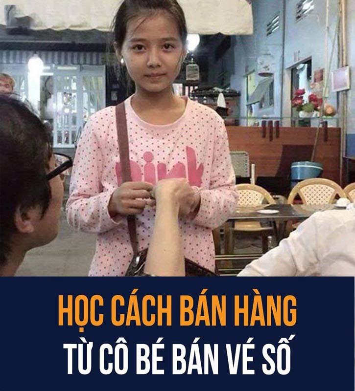 HỌC CÁCH BÁN HÀNG TỪ CÔ BÉ BÁN VÉ SỐ