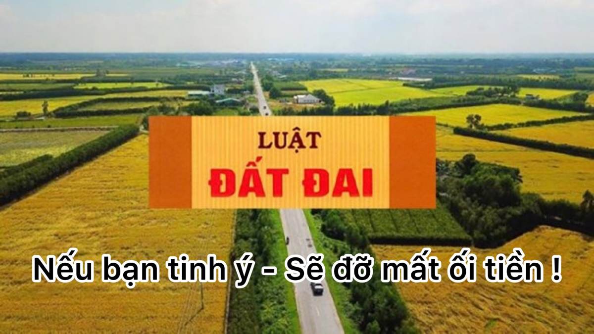 Ban hành luật đất đai sửa đổi 2023: Nếu tỉnh táo Bạn sẽ đỡ ối tiền !