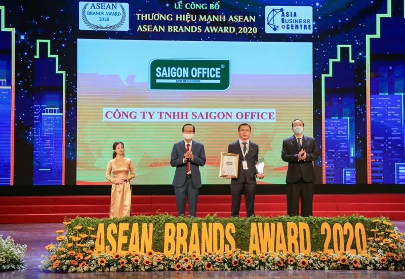 Saigon Office đoạt giải Top 10 thương hiệu mạnh Asean Brands Award 2020