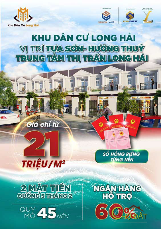 Khu dân cư Long Hải - Đất nền Bà rịa Vũng Tàu