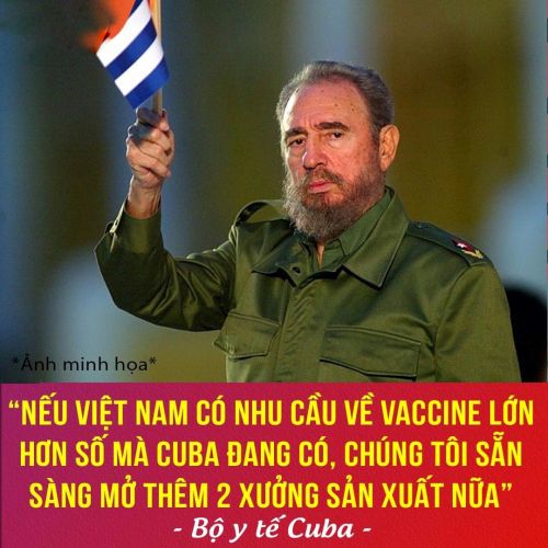 Cảm ơn Cuba tặng vacxin Covid 19 cho Việt Nam
