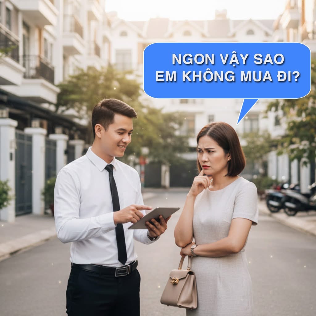 Xử lý từ chối khéo Ngon vậy sao em không mua đi dành cho Sale Bất Động Sản