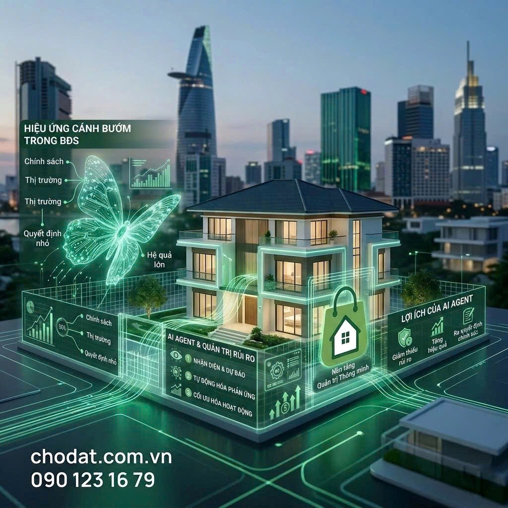 Tại sao AI Agent có thể gây sai lầm hàng tỷ đồng? Chợ Đất phân tích Hàng rào Chesterton và cách chặn hiệu ứng cánh bướm trong Proptech Việt Nam