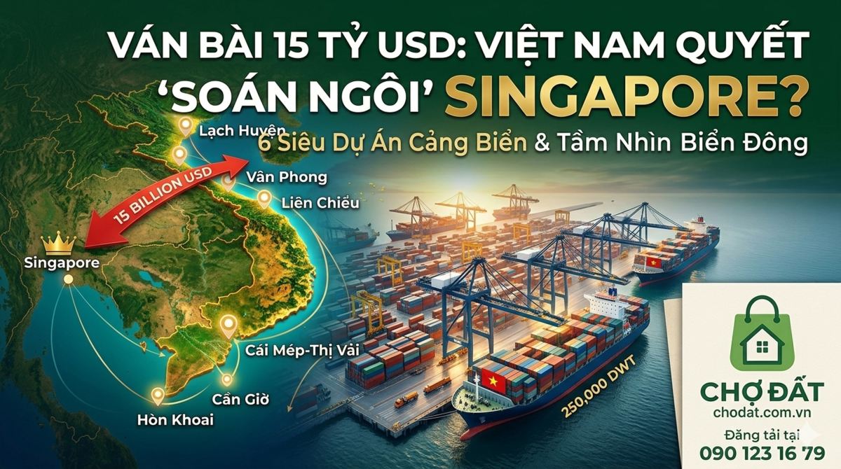 VÁN BÀI 15 TỶ USD: VIỆT NAM QUYẾT SOÁN NGÔI SINGAPORE TRÊN BIỂN ĐÔNG