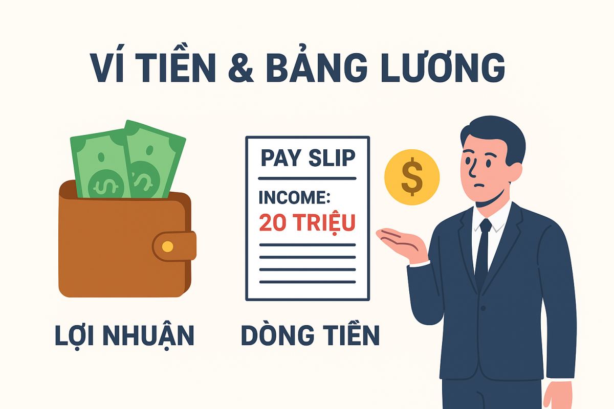 Dòng tiền từ hoạt động kinh doanh là lượng tiền mặt thực sự công ty thu vào và chi ra do hoạt động kinh doanh cốt lõi: bán hàng, thu tiền khách, trả nguyên vật liệu, trả lương, trả tiền điện nước, nộp thuế