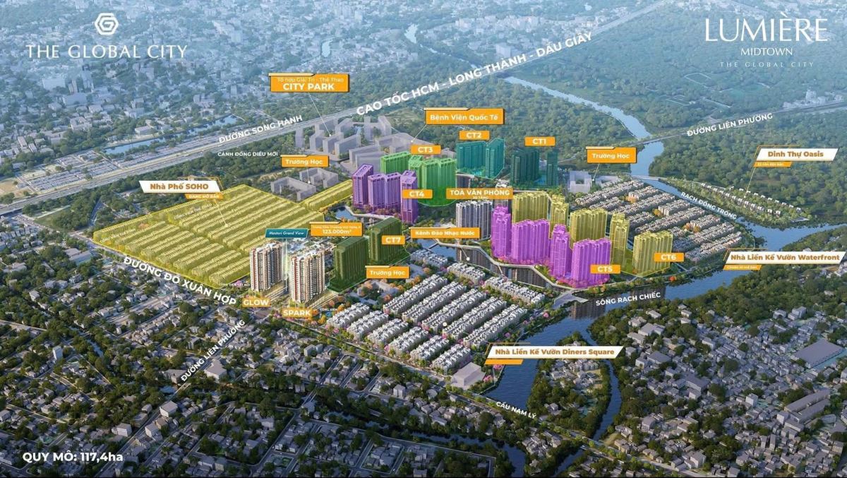 phân khu biệt thự SOLA – Đảo Ánh Dương tại The Global City