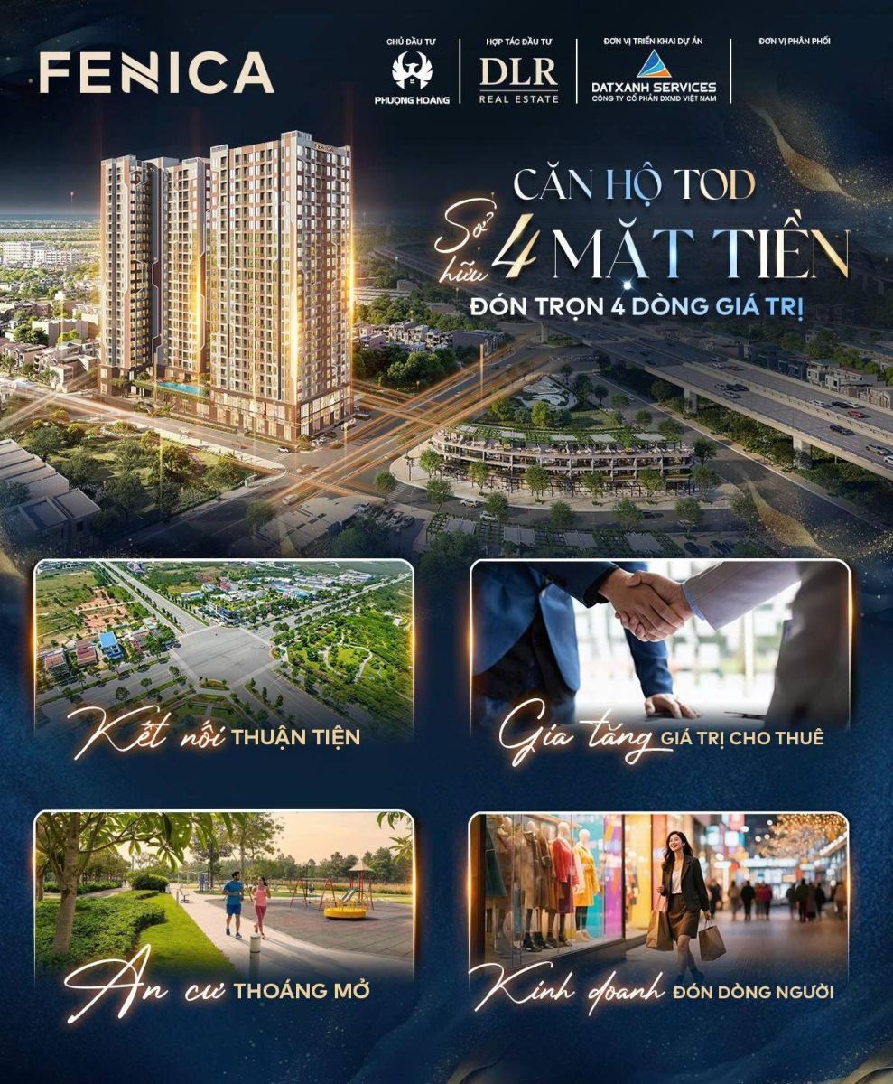 Căn hộ 4 mặt tiền The Fenica Dĩ An