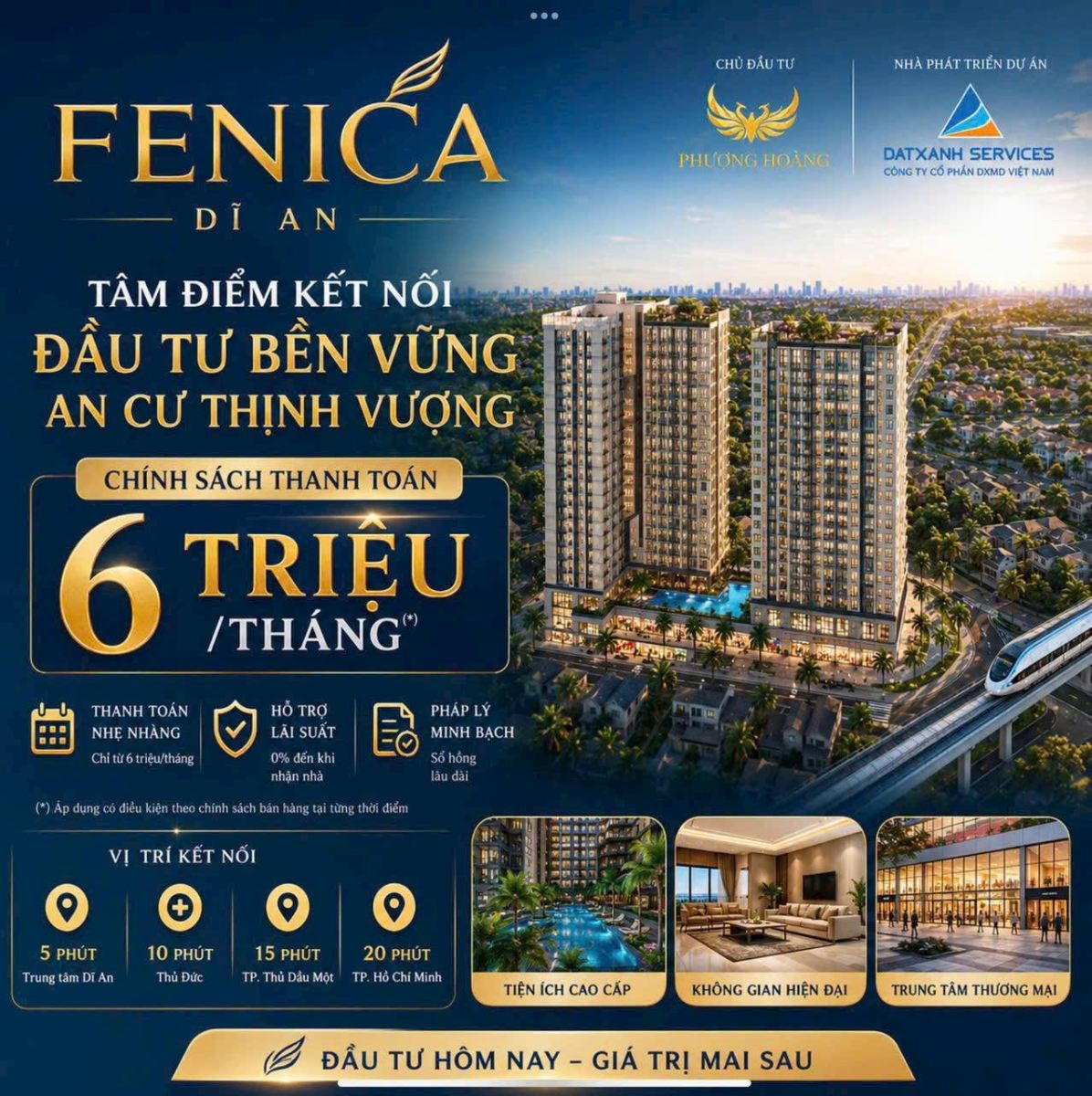 Căn hộ The Fenica Dĩ An - Một bước về nhà