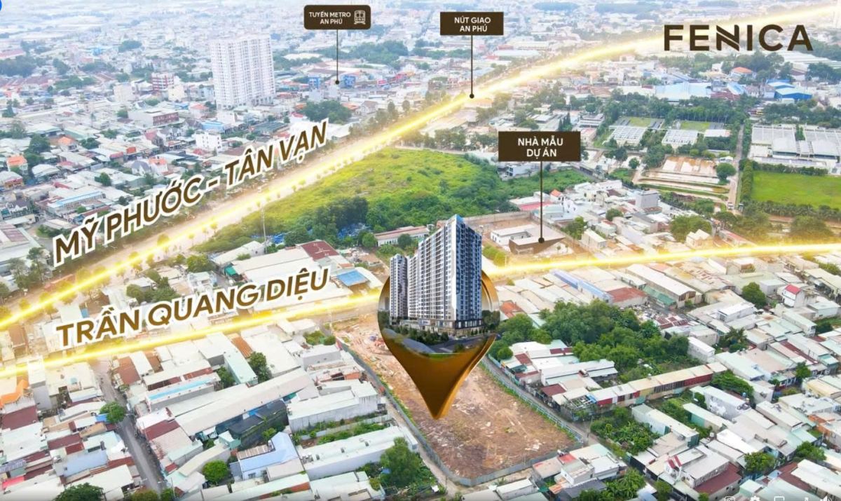 Căn hộ The Fenica Dĩ An mặt tiền đường Trần Quang Diệu, phường Tân Đông Hiệp