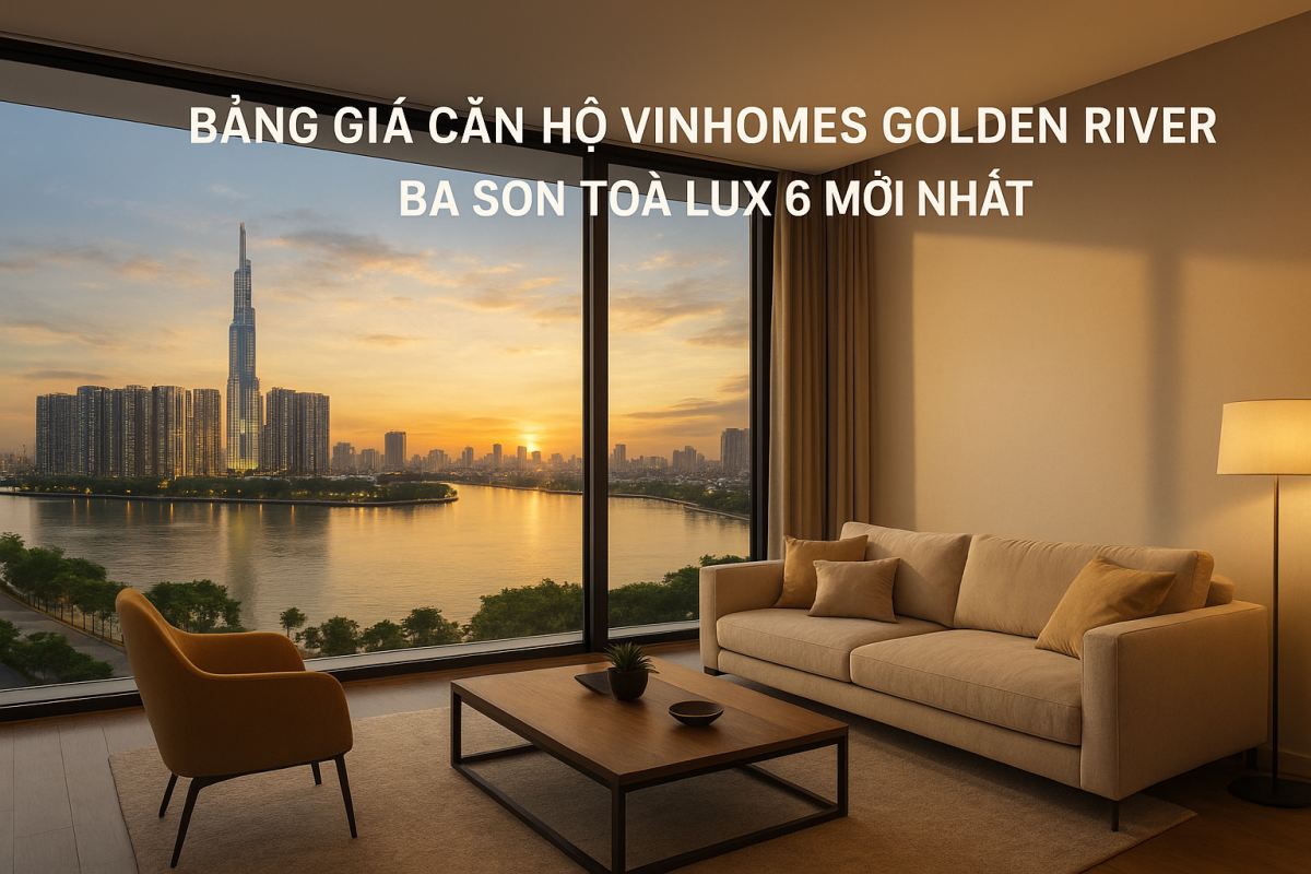 Bảng Giá Căn Hộ Vinhomes Golden River Ba Son Quận 1 – Toà Lux 6 Mới Nhất 2025