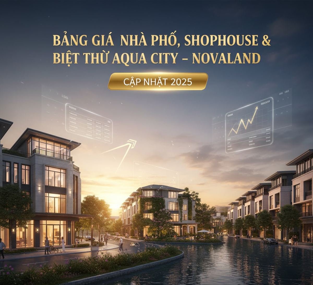 Bảng Giá Nhà Phố, Shophouse & Biệt Thự Aqua City – Novaland Cập Nhật 2025