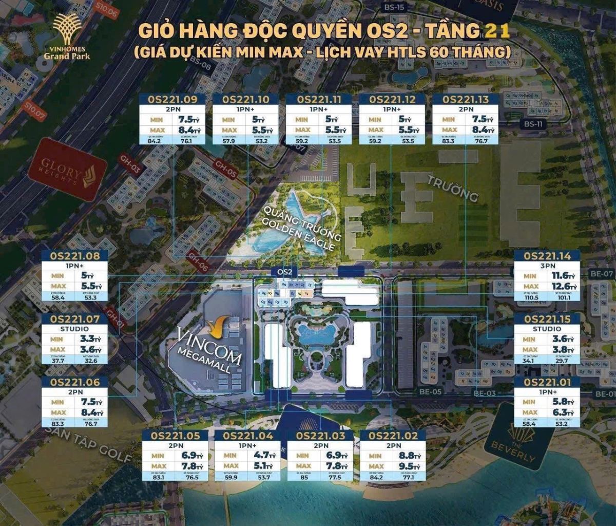 MỞ BÁN CĂN HỘ THE OPUS ONE – VINHOMES GRAND PARK | PHÂN KHU RESORT CAO CẤP NHẤT