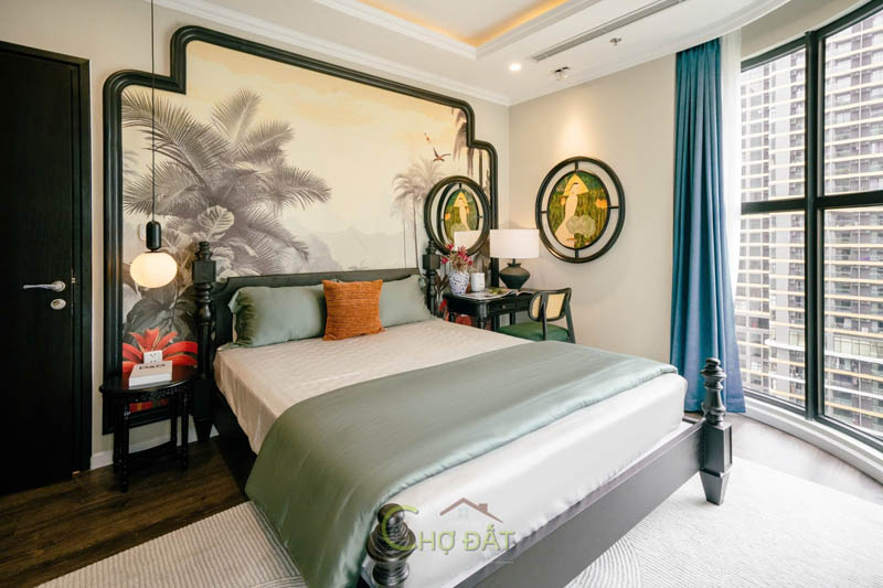 Nội thất phòng ngủ bedroom căn hộ The Opus One 2 phòng ngủ