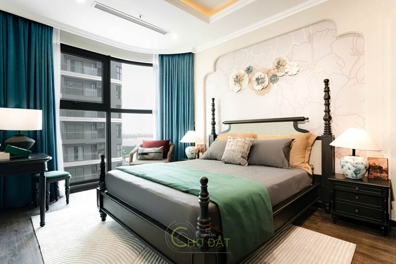 Nội thất phòng ngủ bedroom căn hộ The Opus One 2 phòng ngủ