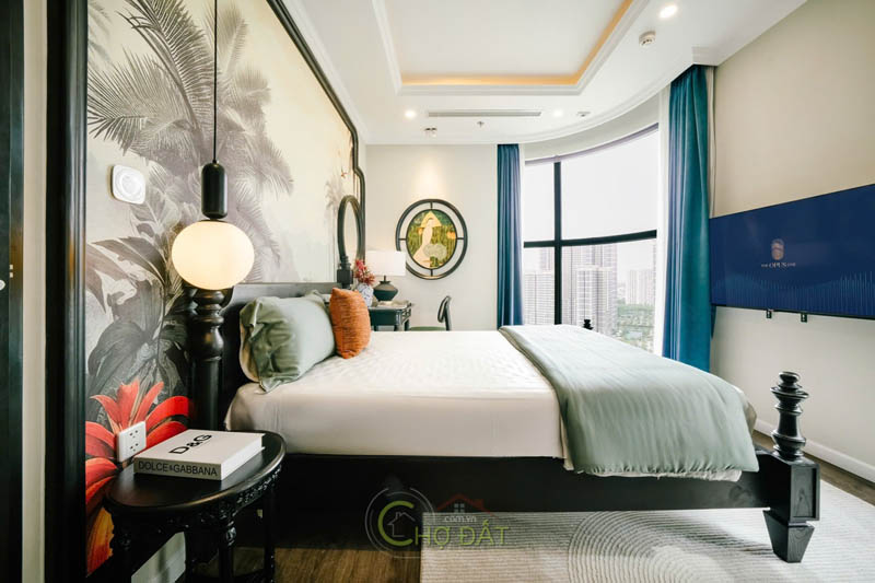 Nội thất phòng ngủ bedroom căn hộ The Opus One 2 phòng ngủ