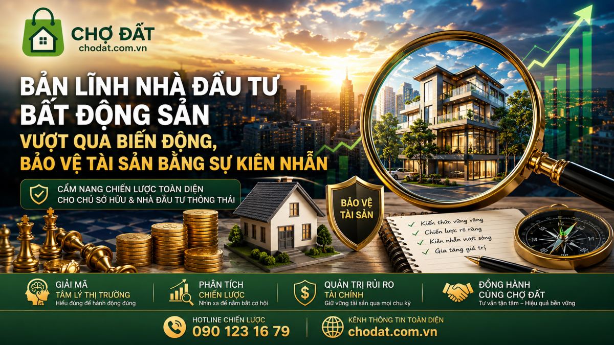 Bản Lĩnh Nhà Đầu Tư Bất Động Sản: Giữ Hay Bán Khi Thị Trường Biến Động Mạnh ?!