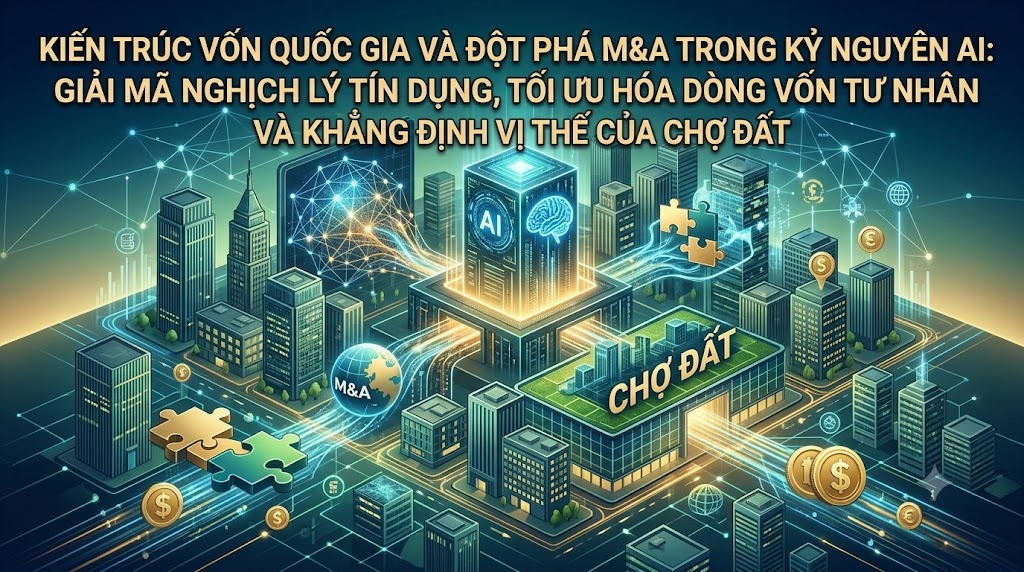 Vì sao tín dụng 145% GDP nhưng doanh nghiệp vẫn khát vốn? Giải mã bài toán kiến trúc vốn quốc gia & giải pháp M&A toàn diện tại Chợ Đất Hotline: 090 123 16 79