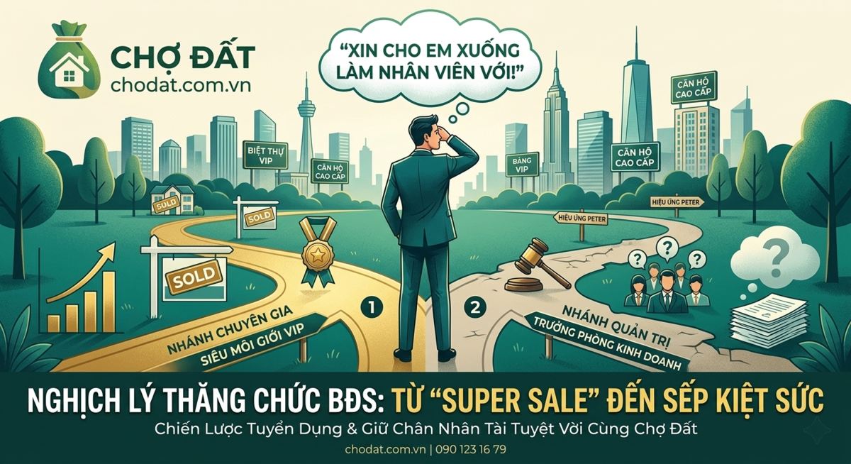 Nghịch Lý Thăng Chức Bất Động Sản: Khi Super Sale Từ Chức Quản Lý Đòi Xuống Làm Nhân Viên