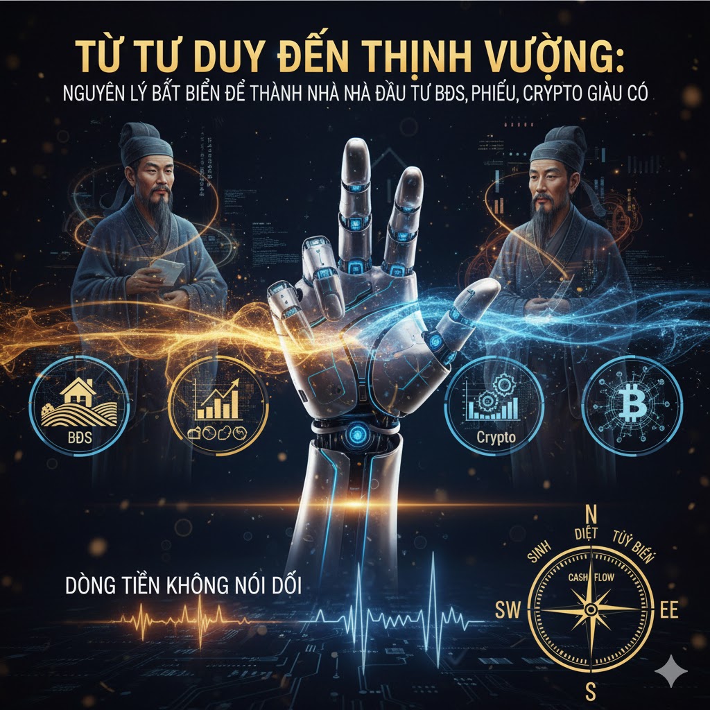 TỪ TƯ DUY ĐẾN THỊNH VƯỢNG: NGUYÊN LÝ BẤT BIẾN ĐỂ THÀNH NHÀ ĐẦU TƯ BĐS, CỔ PHIẾU, CRYPTO GIÀU CÓ