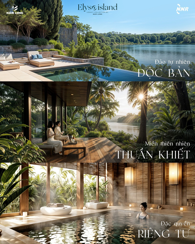 Tại Elyse Island, mỗi ngôi nhà là một câu chuyện về phong cách sống. Với mật độ xây dựng chỉ 33%, phần lớn diện tích được dành cho mảng xanh và mặt nước