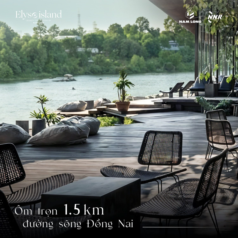 Elyse Island Nam Long ôm trọn 1.5km đường sông Đồng Nai