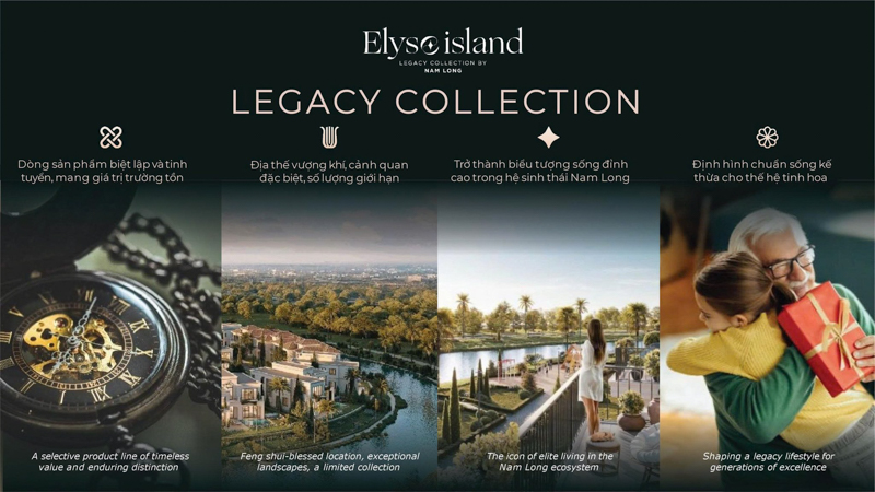 Bộ sưu tập di sản Elyse Island Nam Long - Biệt thự đảo Đại Phước 3 mặt sông Đồng Nai