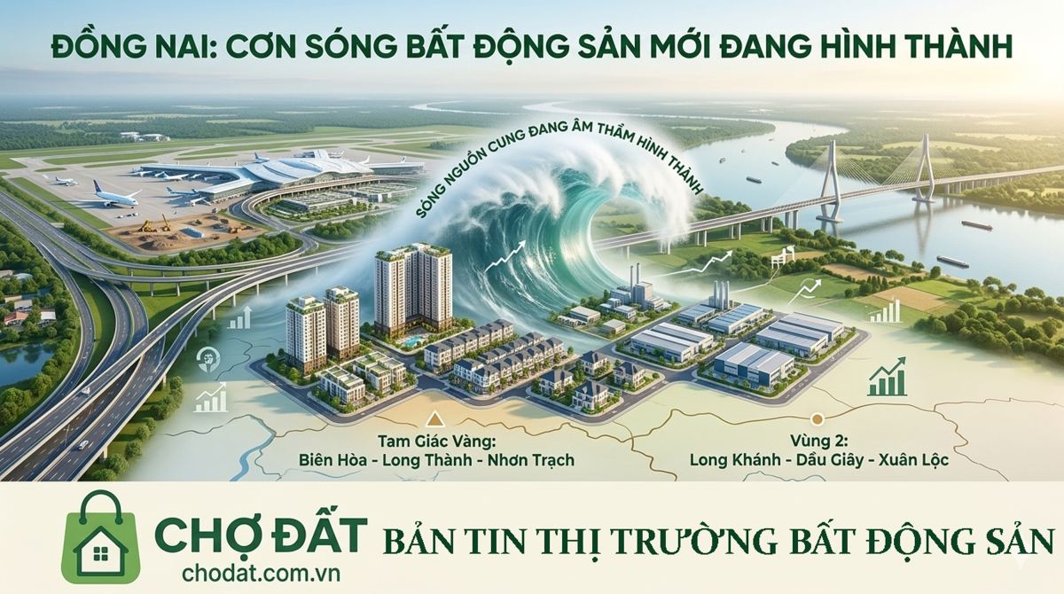 Đồng Nai Lên Thành Phố Trực Thuộc Trung Ương: Cú Hích Tỷ Đô Thay Đổi Cuộc Chơi BĐS Liền Kề Sân Bay Long Thành