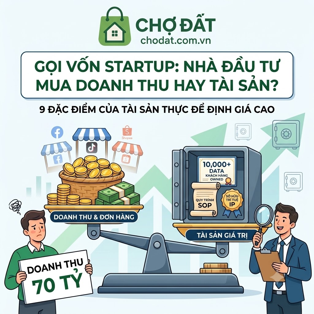 Gọi Vốn Khởi Nghiệp Startup: Nhà Đầu Tư Mua Doanh Thu Hay Tài Sản Giá Trị Của Bạn ?