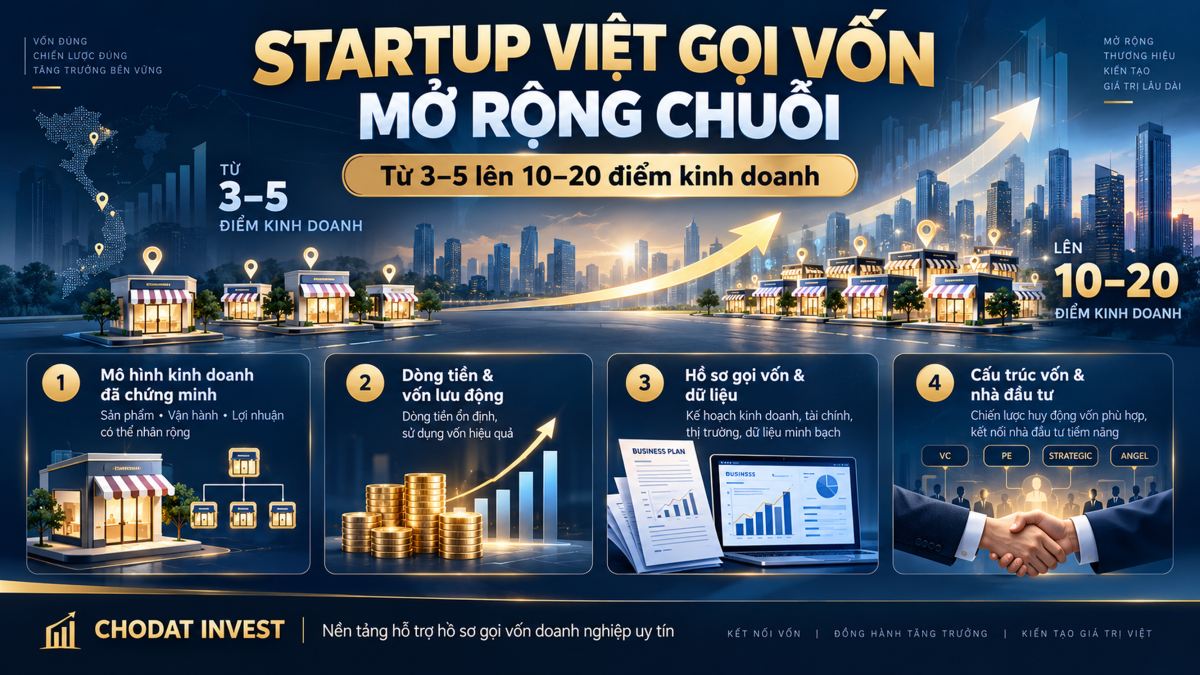 Hướng dẫn Startup Việt gọi vốn mở rộng sản xuất kinh doanh toàn quốc