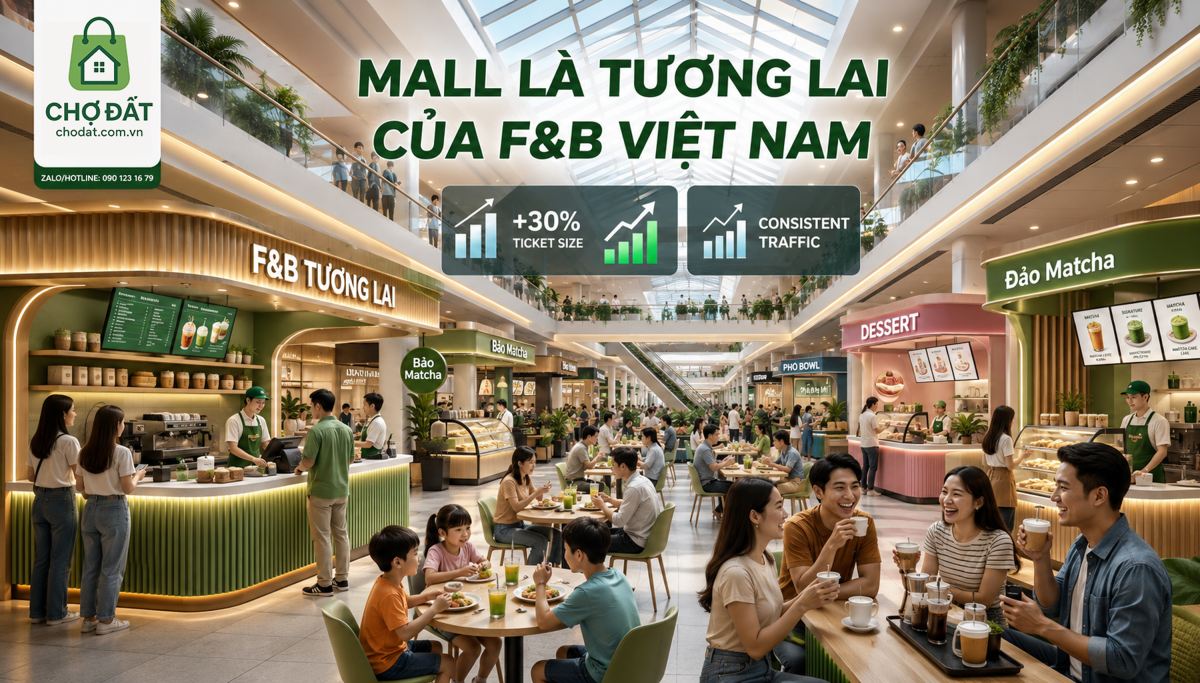 Mall - Trung Tâm Thương Mại Là Tương Lai Của F&B Việt Nam: Góc Nhìn Đầu Tư Bất Động Sản Mới