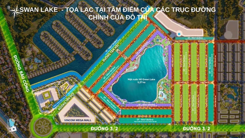 Đầu tư vào biệt thự Swan Lake là câu chuyện về giá trị thặng dư bền vững