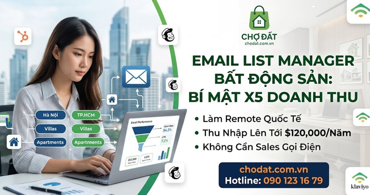 Nghề Email List Manager: Giải Pháp Tối Ưu Data Khách Hàng Bất Động Sản x5 Tỷ Lệ Chuyển Đổi