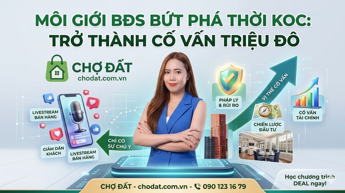 Người nổi tiếng KOC Lấn Sân Bất Động Sản: Môi Giới Phải Làm Gì Để Không Bị Đào Thải?