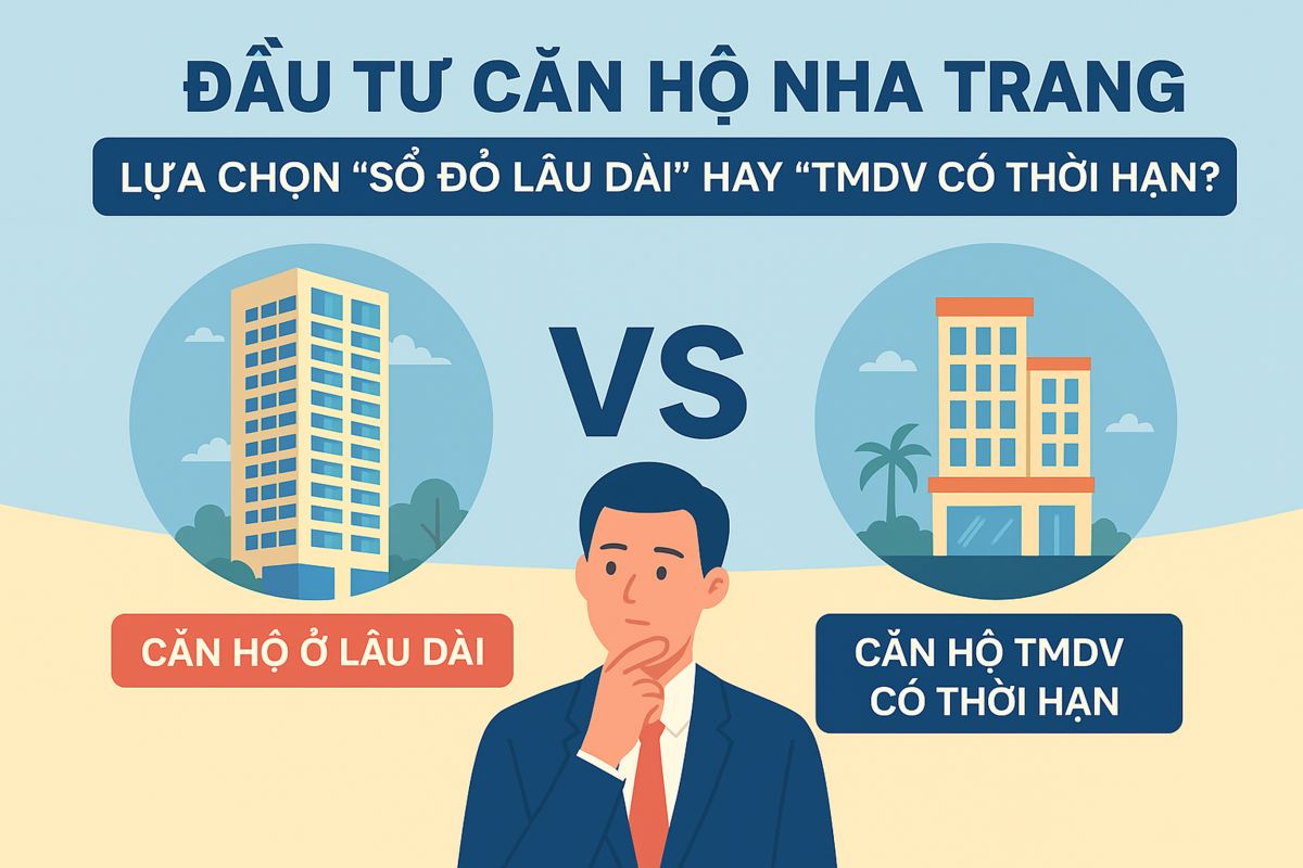 Đầu tư căn hộ Nha Trang: Giữa sổ đỏ lâu dài và TMDV có thời hạn – đâu là lựa chọn khôn ngoan?