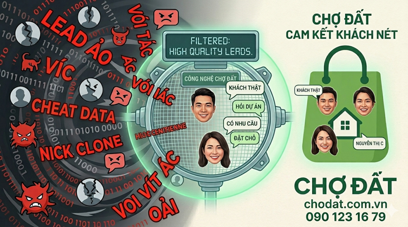 Ads BĐS 2026 dính bão rác ảo khiến chi phí tăng cao? Chợ Đất chia sẻ bí quyết tối ưu BM, TKQC, Content video và dịch vụ quảng cáo BĐS cam kết khách nét