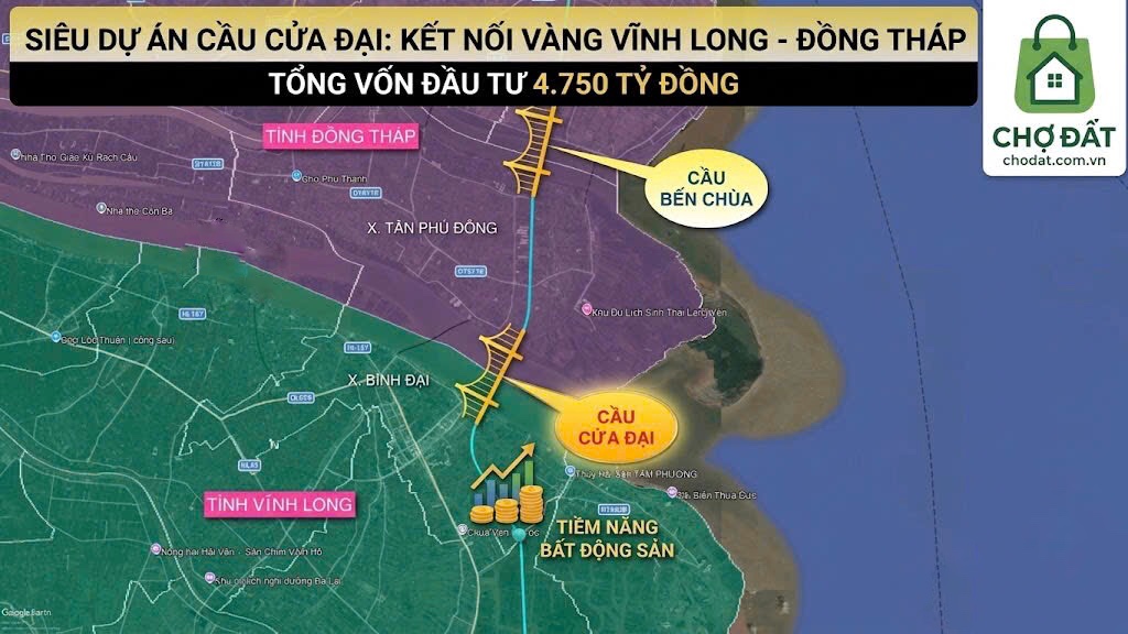 Không chỉ đơn thuần là một công trình giao thông, cầu Cửa Đại được ví như mắt xích vàng trong tuyến đường bộ ven biển, mở ra vận hội mới cho kinh tế - xã hội
