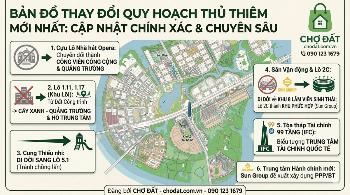 Quy Hoạch Thủ Thiêm 2026: Top 6 Điều Chỉnh Mới Nhất và Sự Xuất Hiện Toà Tháp 99 Tầng