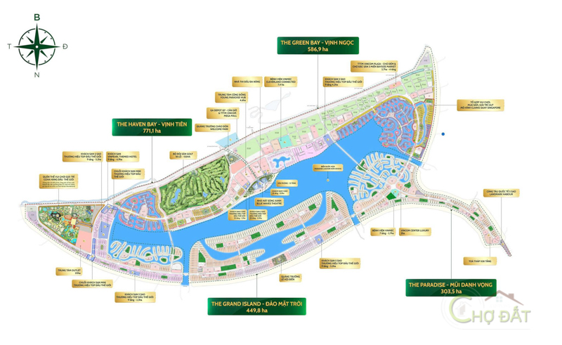 BẢNG GIÁ NHÀ PHỐ - BIỆT THỰ VINHOMES GREEN PARADISE CẦN GIỜ - PHÂN KHU GREEN BAY