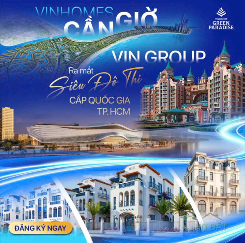 BẢNG GIÁ NHÀ PHỐ - BIỆT THỰ VINHOMES GREEN PARADISE CẦN GIỜ - PHÂN KHU GREEN BAY